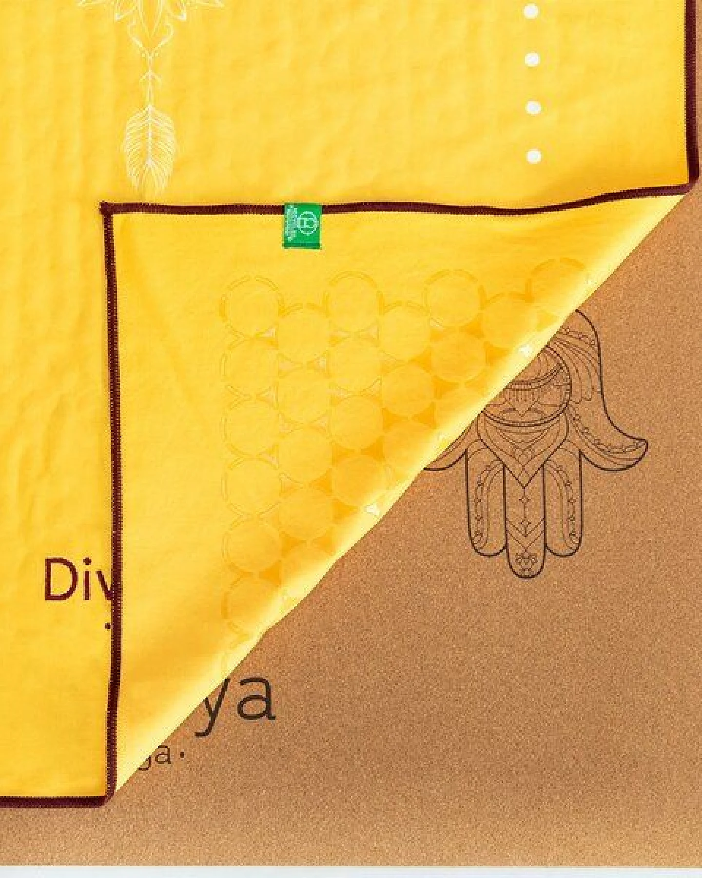 Divasya Rutschfestes Yoga Handtuch im 2er-Set – Ansicht 4