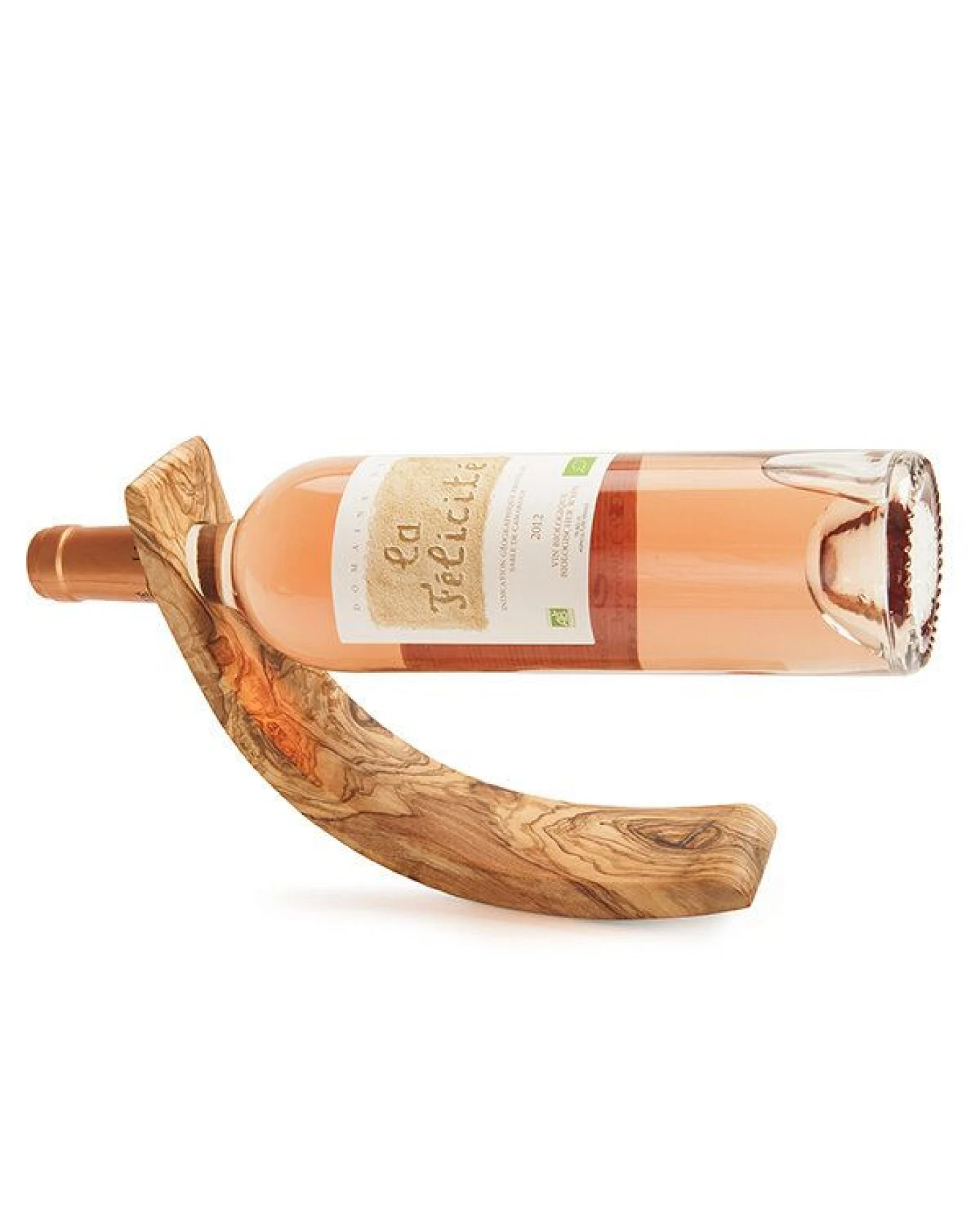 NATUREHOME Weinflaschenhalter aus Olivenholz 25 cm – Ansicht 2