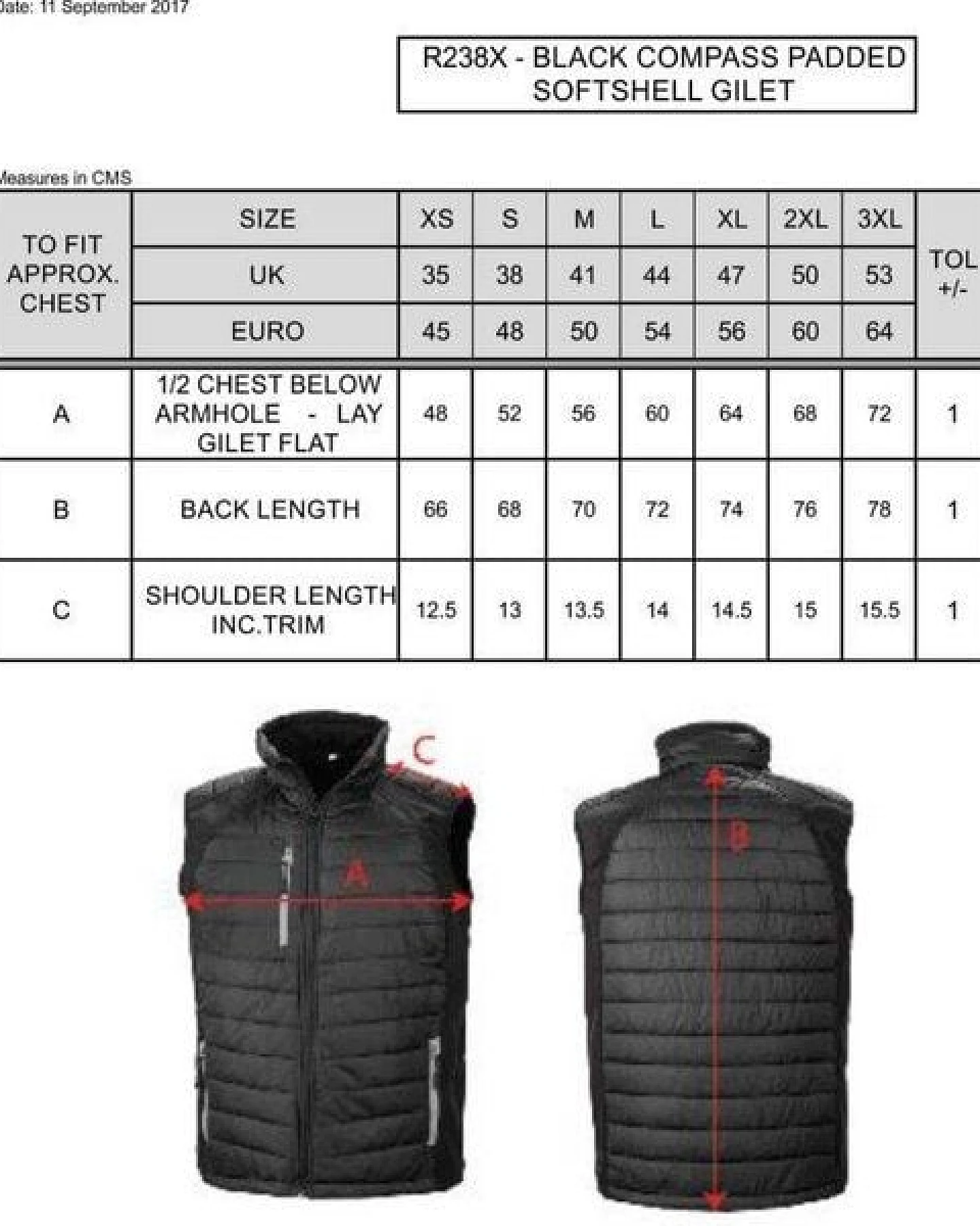 Result Genuine Recycled Reduzierte Herren Weste Steppweste Atmungsaktiv Wasserabweisend Bodywarmer bis Größe 4XL Wattiert Padded Übergangsweste – Ansicht 3