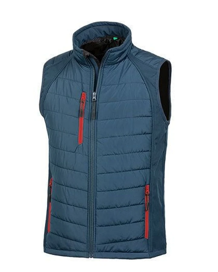 Result Genuine Recycled Herren Weste Steppweste Atmungsaktiv Wasserabweisend Bodywarmer bis Größe 4XL Wattiert Padded Übergangsweste