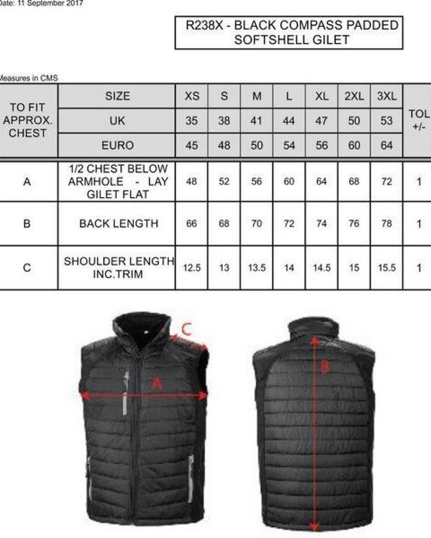 Result Genuine Recycled Herren Weste Steppweste Atmungsaktiv Wasserabweisend Bodywarmer bis Größe 4XL Wattiert Padded Übergangsweste – Ansicht 3