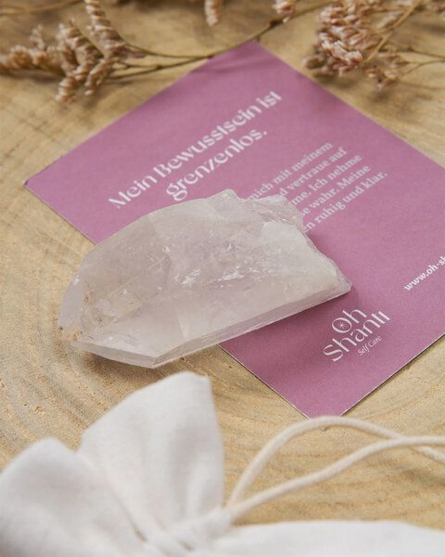 Oh Shanti Bergkristall Spitze – Ansicht 2