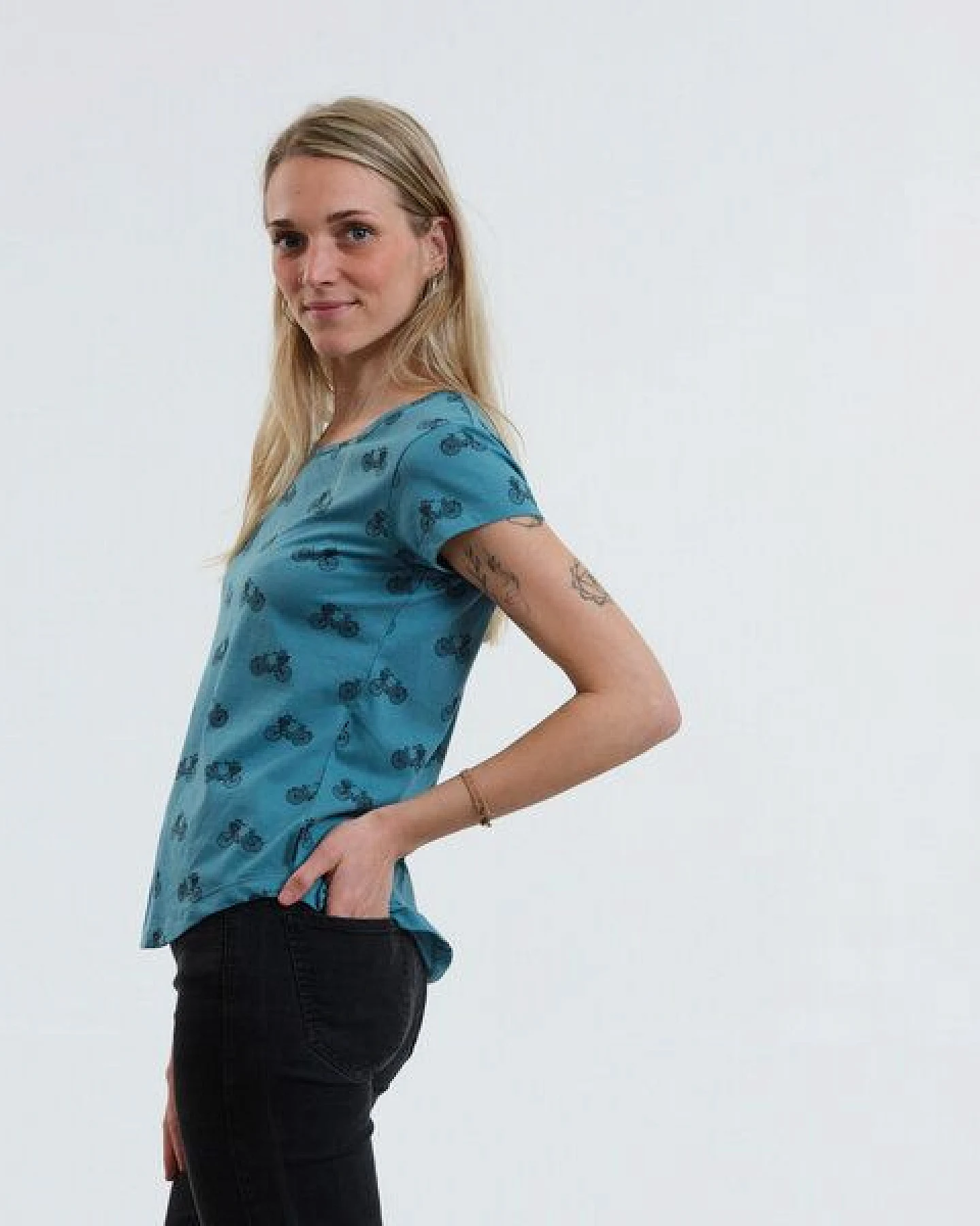 GARY MASH Shirt Asheville Fahrräder aus Bio-Baumwolle – Ansicht 3