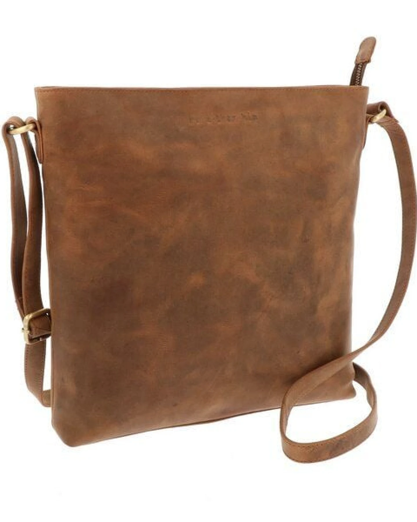 MoreThanHip Crossbody umhängetasche aus mattem Vintage Öko-Leder - Bryony braun oder schwarz – Ansicht 3