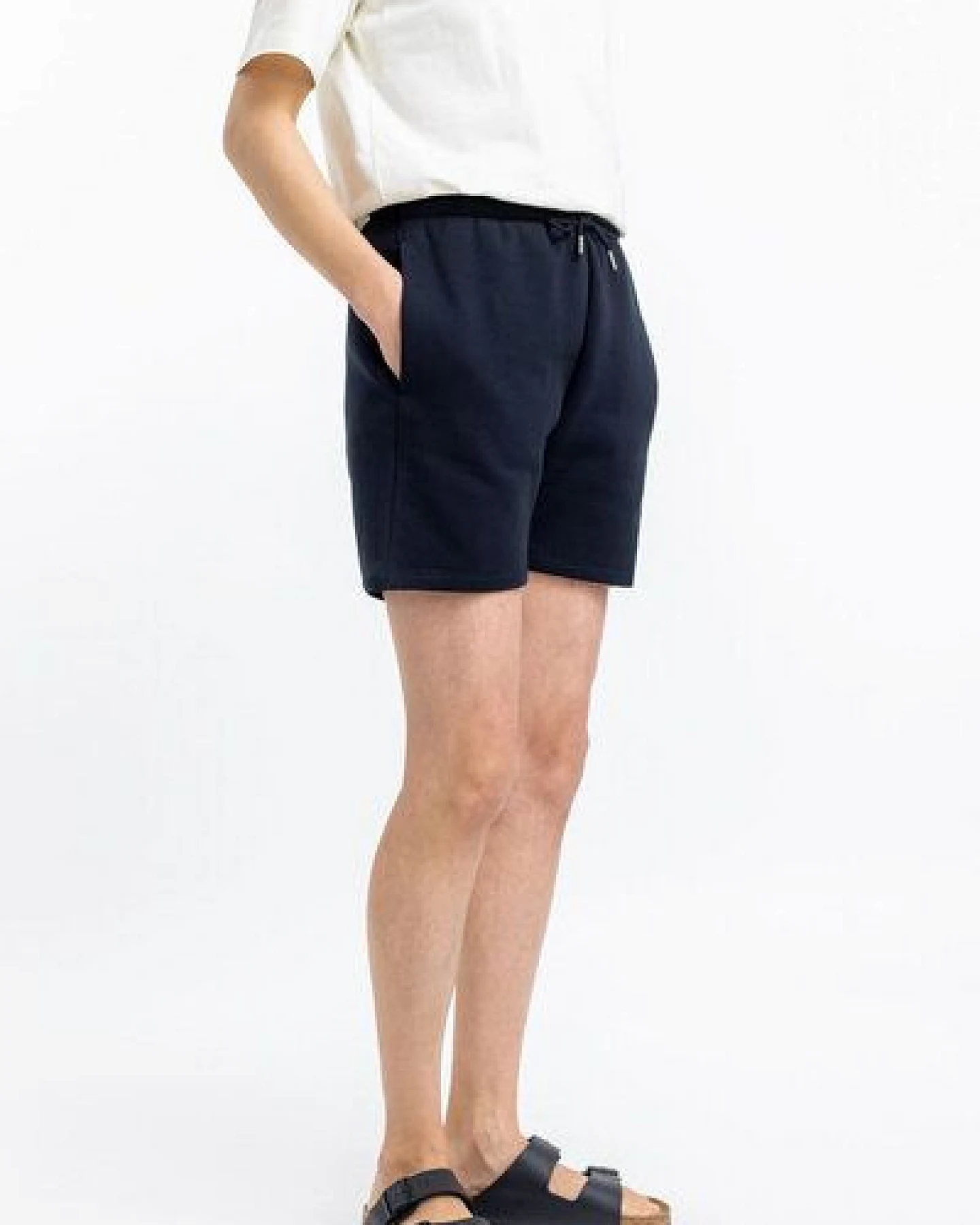 Rotholz Logo Sweatshorts aus Bio-Baumwolle – Ansicht 3