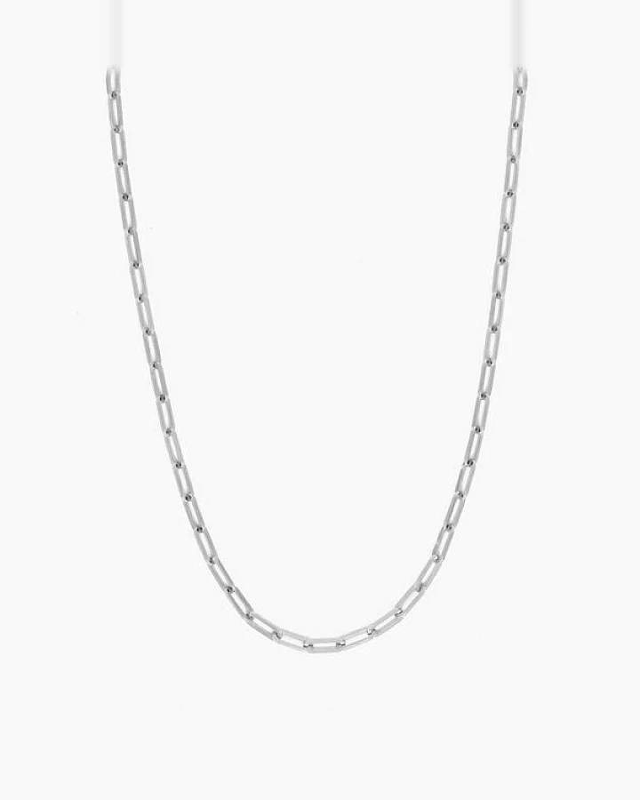 Paeoni Colors Klassische Gliederkette aus 18k Gold Vermeil, 925 Sterling Silber