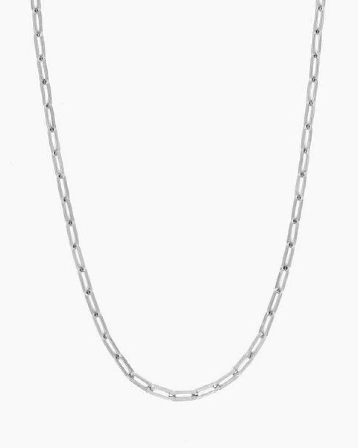 Paeoni Colors Klassische Gliederkette aus 18k Gold Vermeil, 925 Sterling Silber