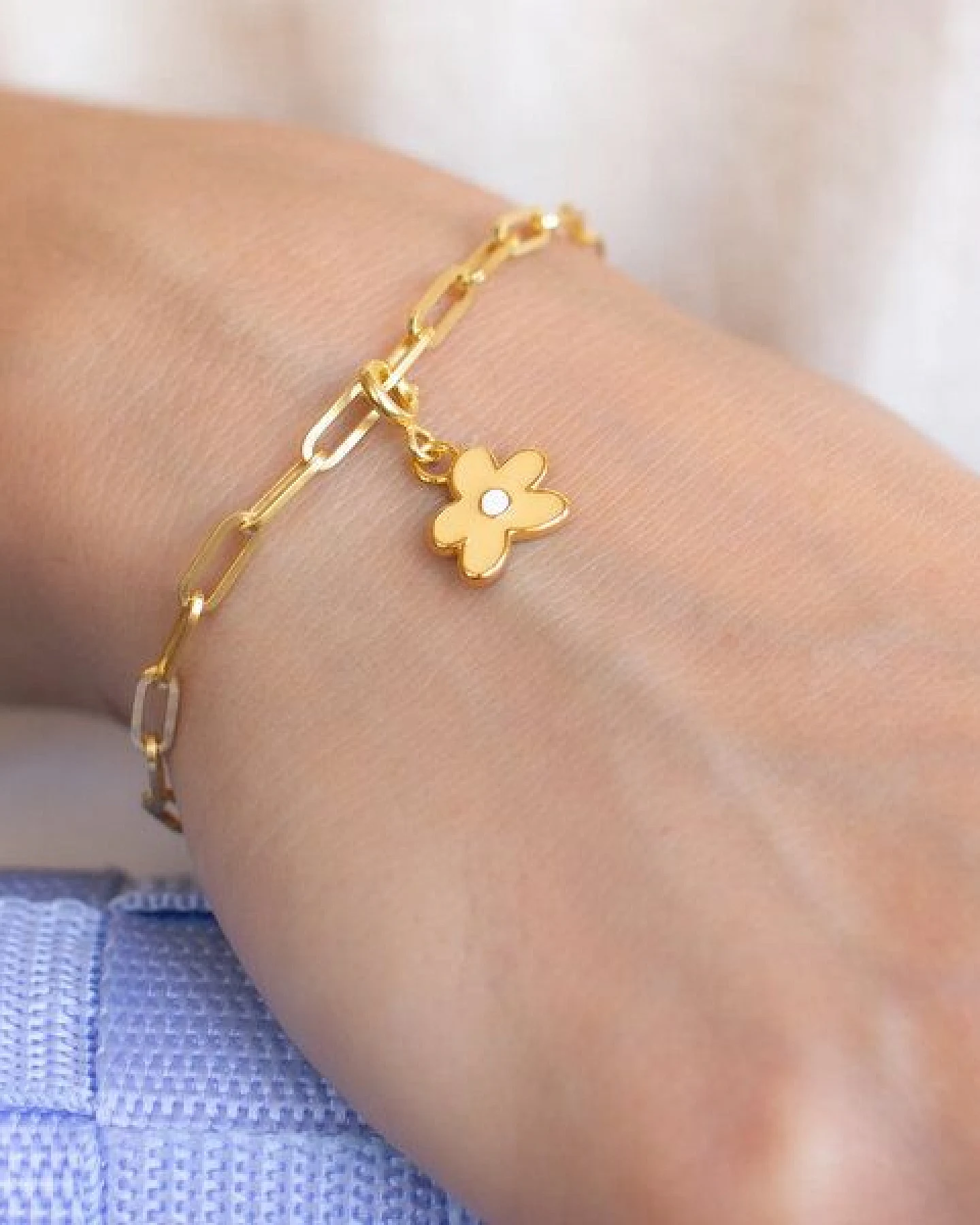 Paeoni Colors Blumen-Anhänger aus 18k Gold Vermeil, 925 Sterling Silber – Ansicht 2