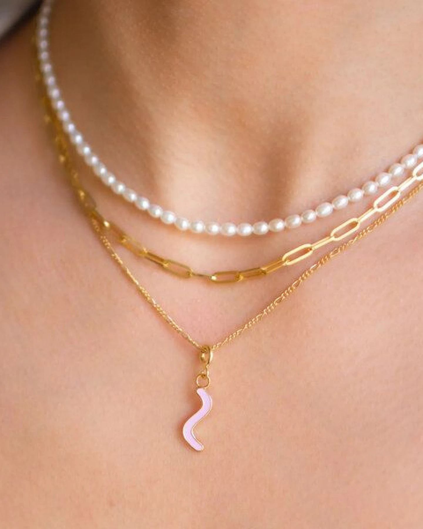 Paeoni Colors Curvy-Anhänger aus 18k Gold Vermeil, 925 Sterling Silber – Ansicht 3
