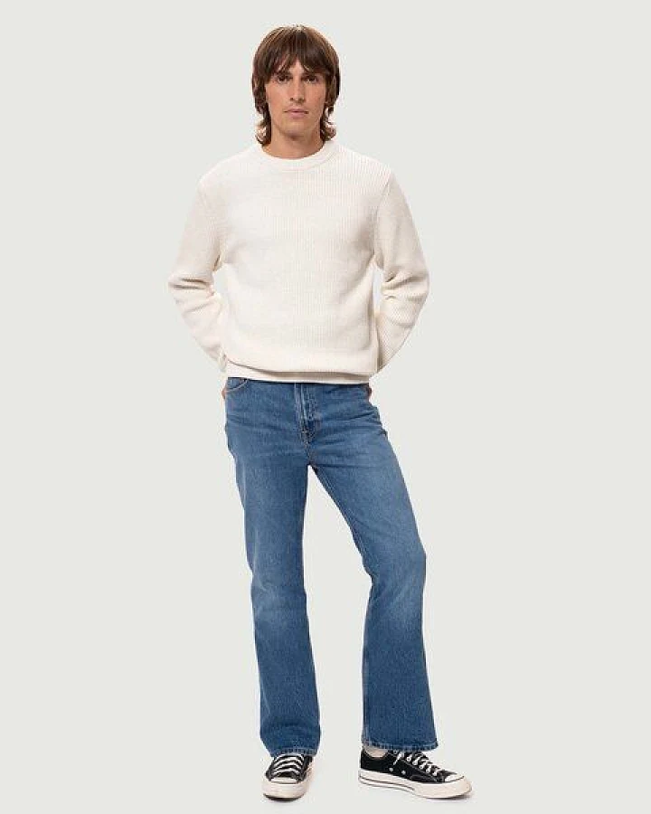Nudie Jeans Strickpullver August Rib Cotton