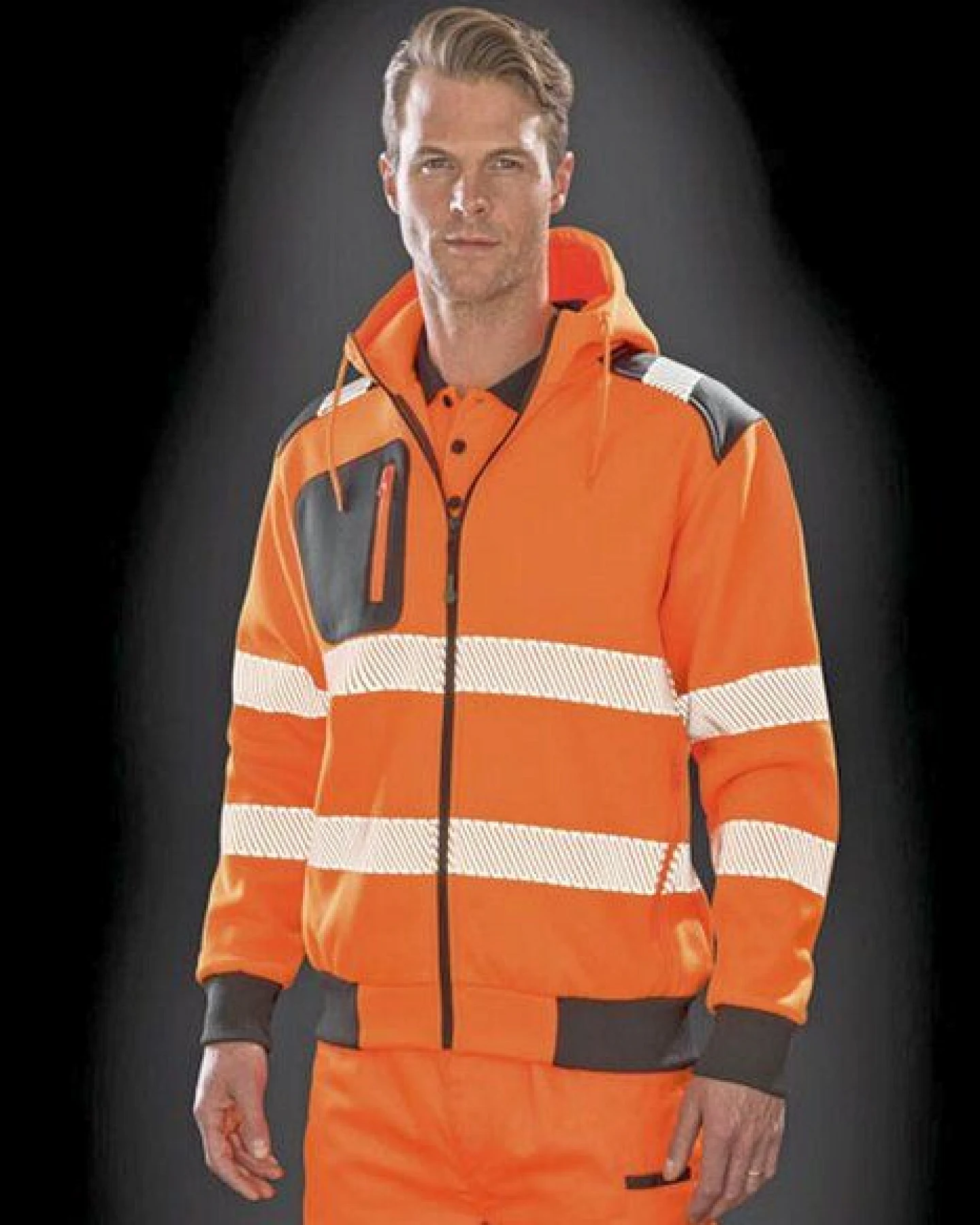 Result Genuine Recycled Sicherheits Softshelljacke Berufbekleidung Reflektierend bis Gr.3XL Warnschutz – Ansicht 2
