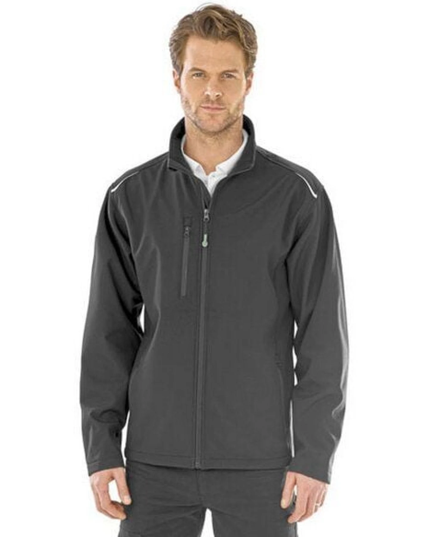 Result Genuine Recycled Herren Men Softshell - Jacke mit Brusttasche bis Gr.4XL – Ansicht 2