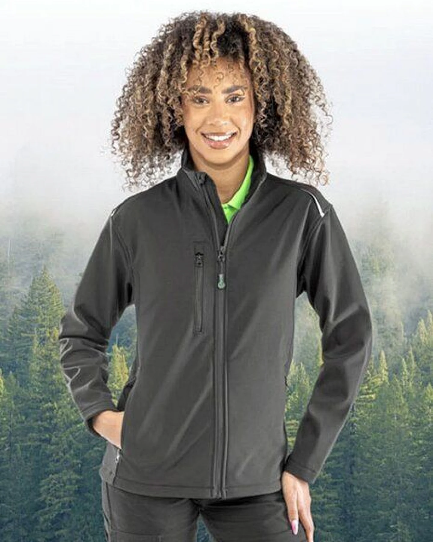 Result Genuine Recycled Damen Women Softshell - Jacke mit Brusttasche bis Gr.2XL – Ansicht 2
