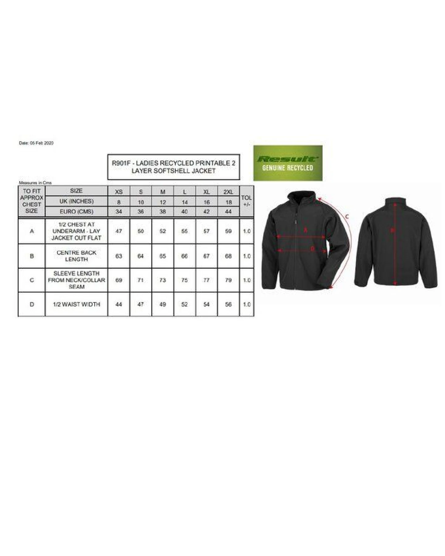 Result Genuine Recycled Damen Women Atmungsaktive Softshell - Jacke mit Stehkragen bis Gr. 2XL – Ansicht 3