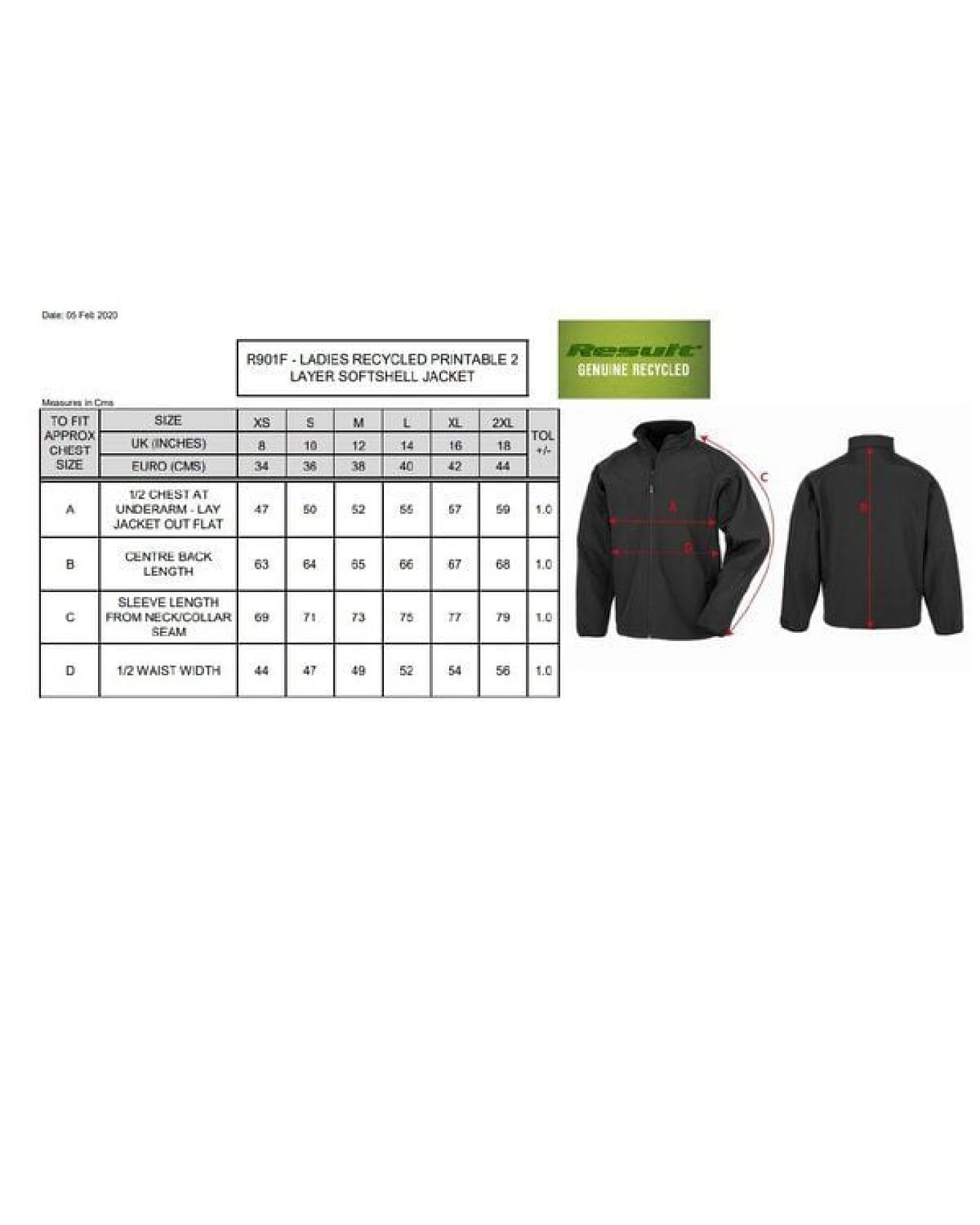 Result Genuine Recycled Damen Women Atmungsaktive Softshell - Jacke mit Stehkragen bis Gr. 2XL – Ansicht 3