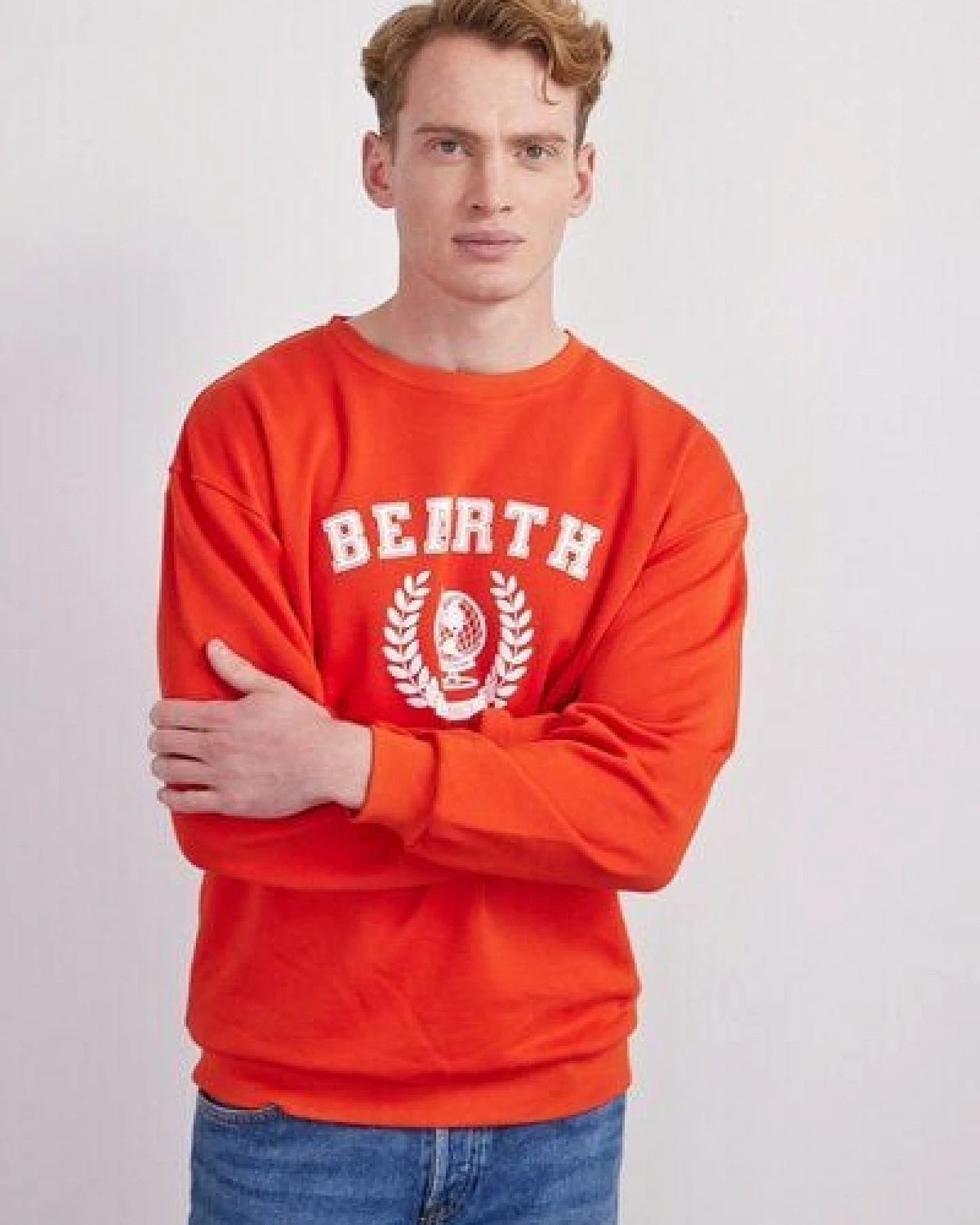 BEARTH Sweatshirt Unisex College Print Bio-Baumwolle (m) – Ansicht 2