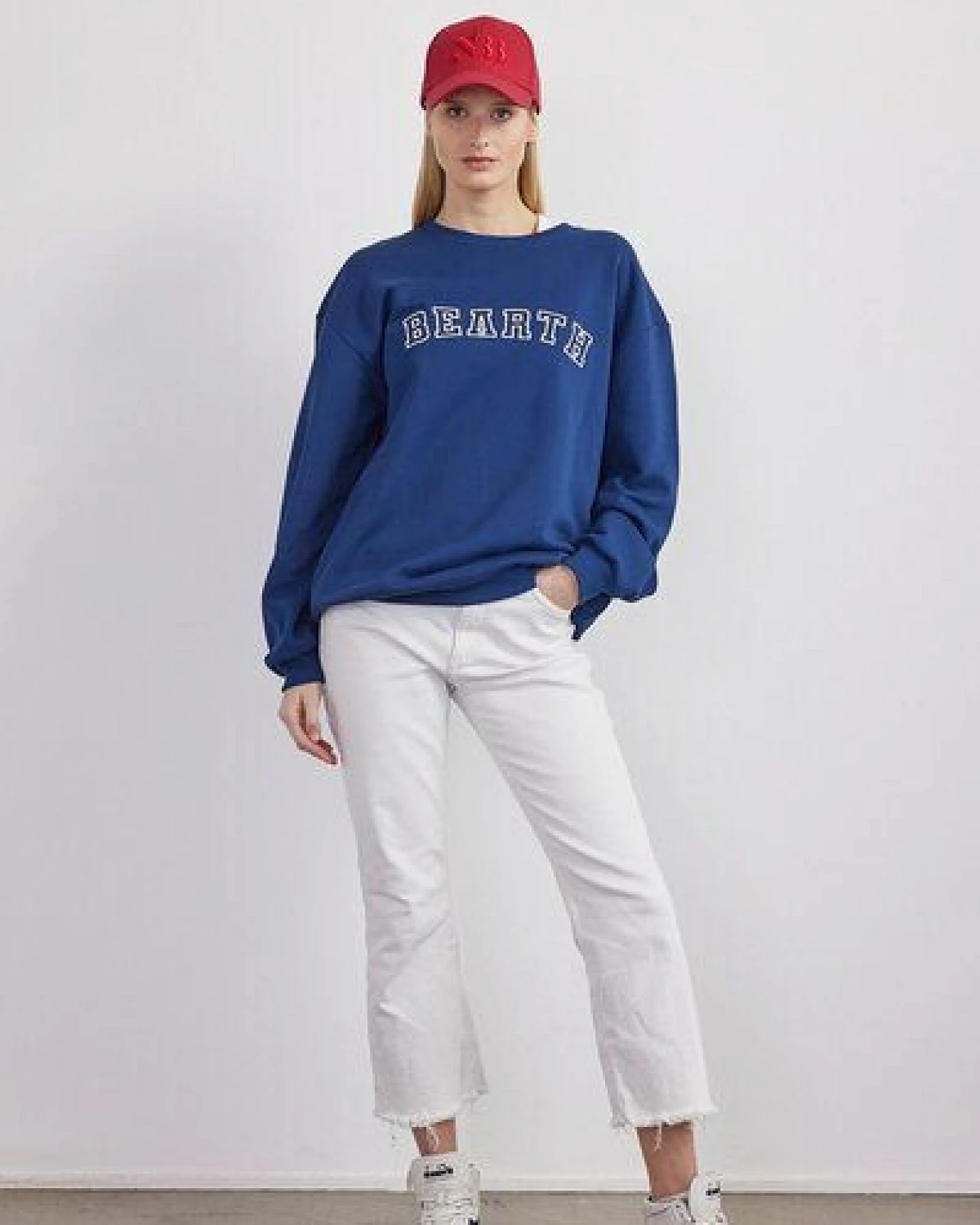 BEARTH Sweatshirt Unisex College Stick Bio-Baumwolle – Ansicht 2