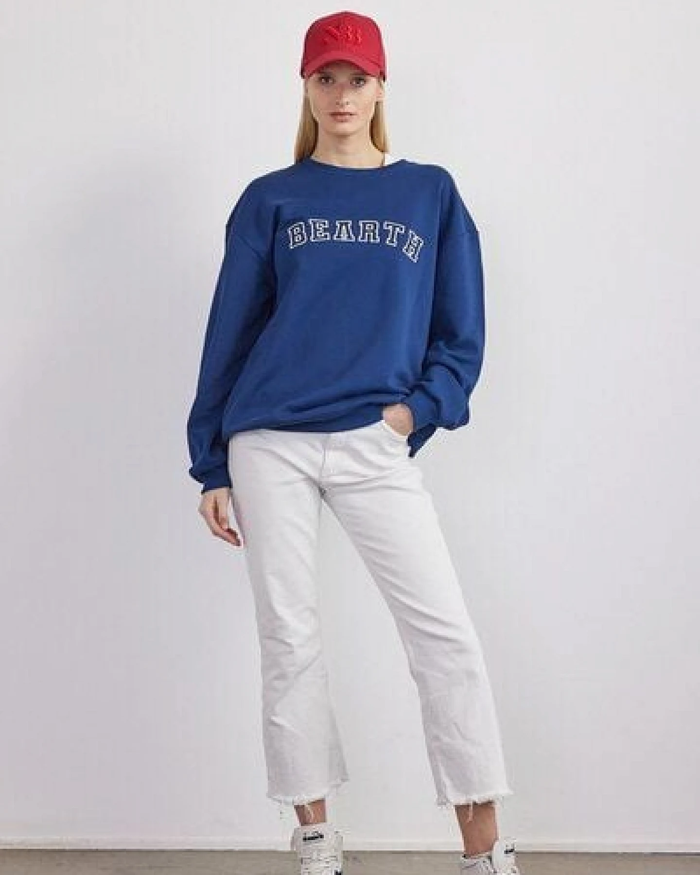 BEARTH Sweatshirt Unisex College Stick Bio-Baumwolle – Ansicht 2