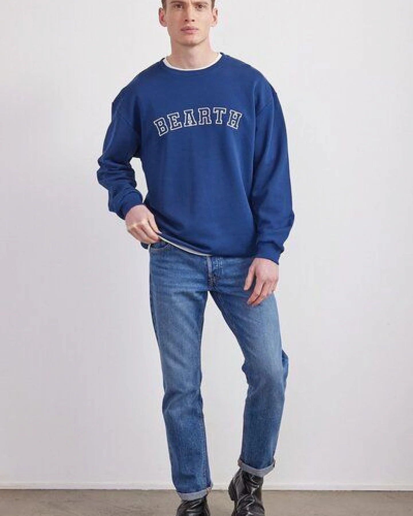 BEARTH Sweatshirt Unisex College Stick Bio-Baumwolle (m) – Ansicht 2