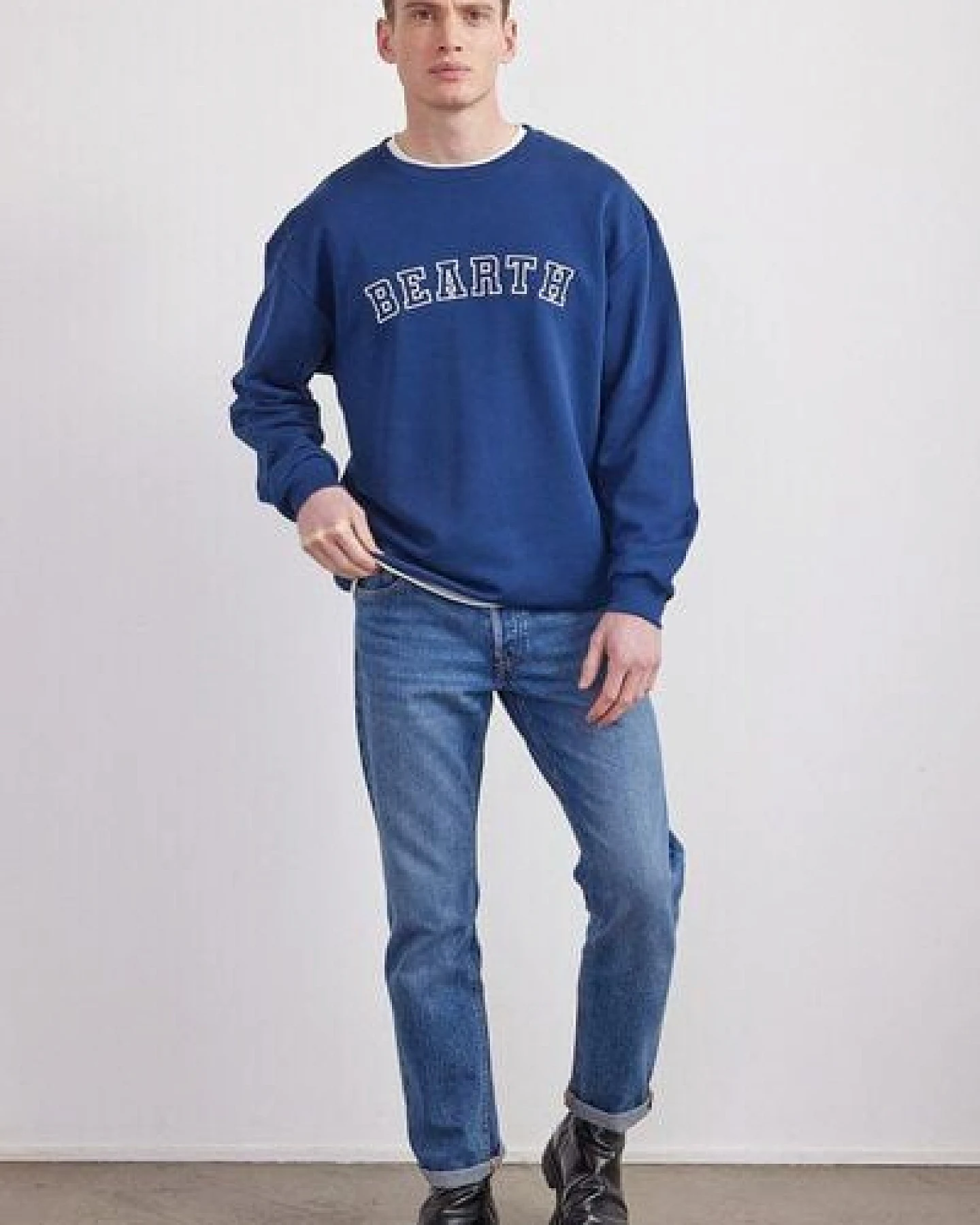 BEARTH Sweatshirt Unisex College Stick Bio-Baumwolle (m) – Ansicht 2