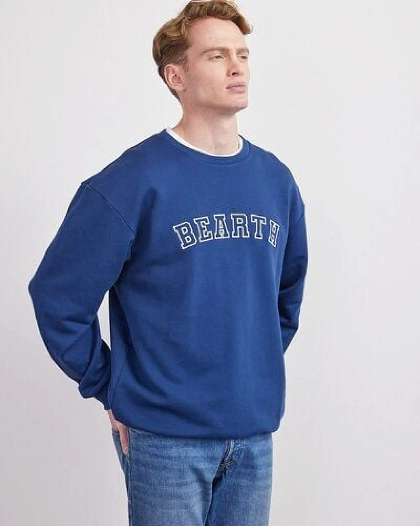 BEARTH Sweatshirt Unisex College Stick Bio-Baumwolle (m) – Ansicht 3