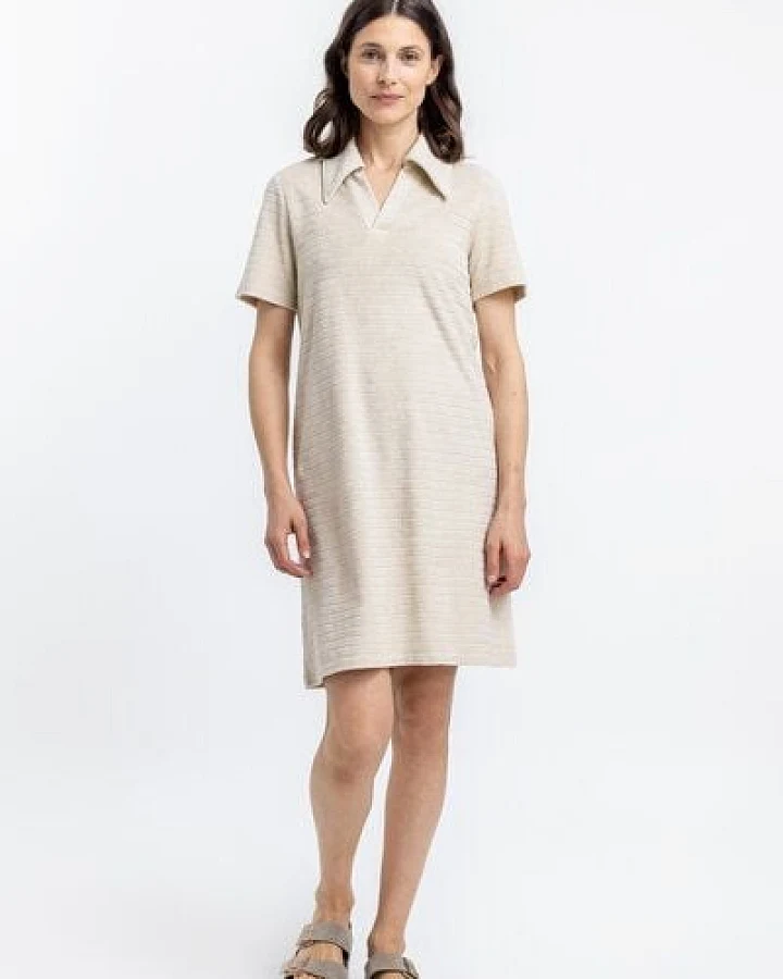 Rotholz Polo Kleid aus Bio Frottee
