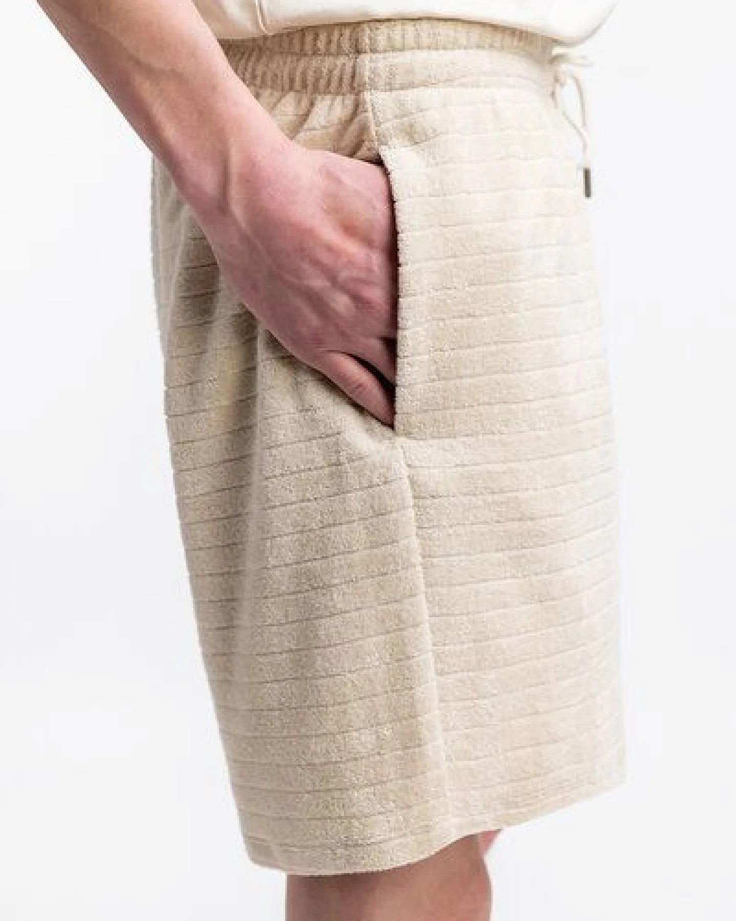 Rotholz Frottee Shorts aus Bio-Baumwolle – Ansicht 2