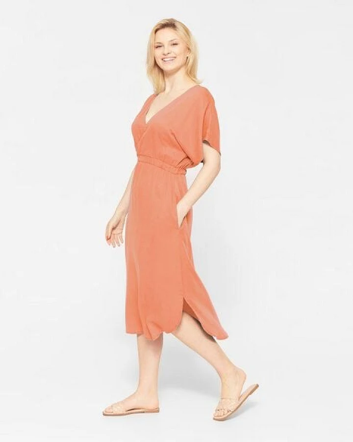 WiDDA berlin KIMONO Kleid in Aqua, Terra oder Maisgelb - aus Lyocell TENCEL