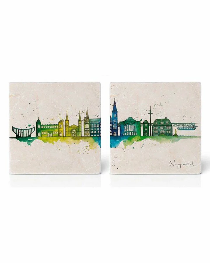 Fliesenuntersetzer 2er-Set »Wuppertal« von LIGARTI