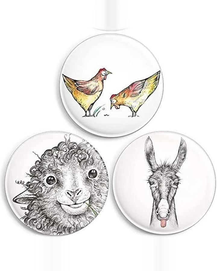 Magnete 3er-Set »Bauernhoftiere« von LIGARTI