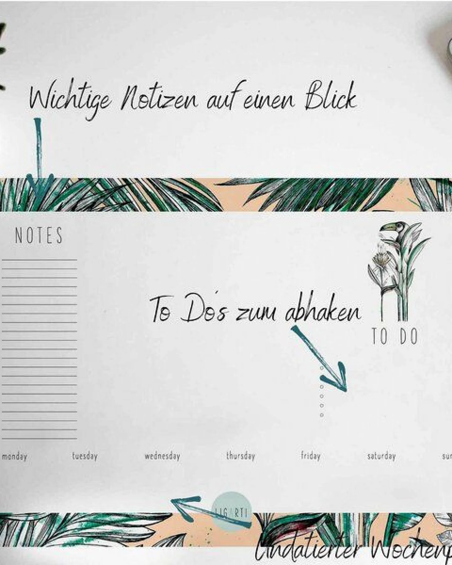 Schreibtischunterlage »Dschungel« von LIGARTI – Ansicht 4