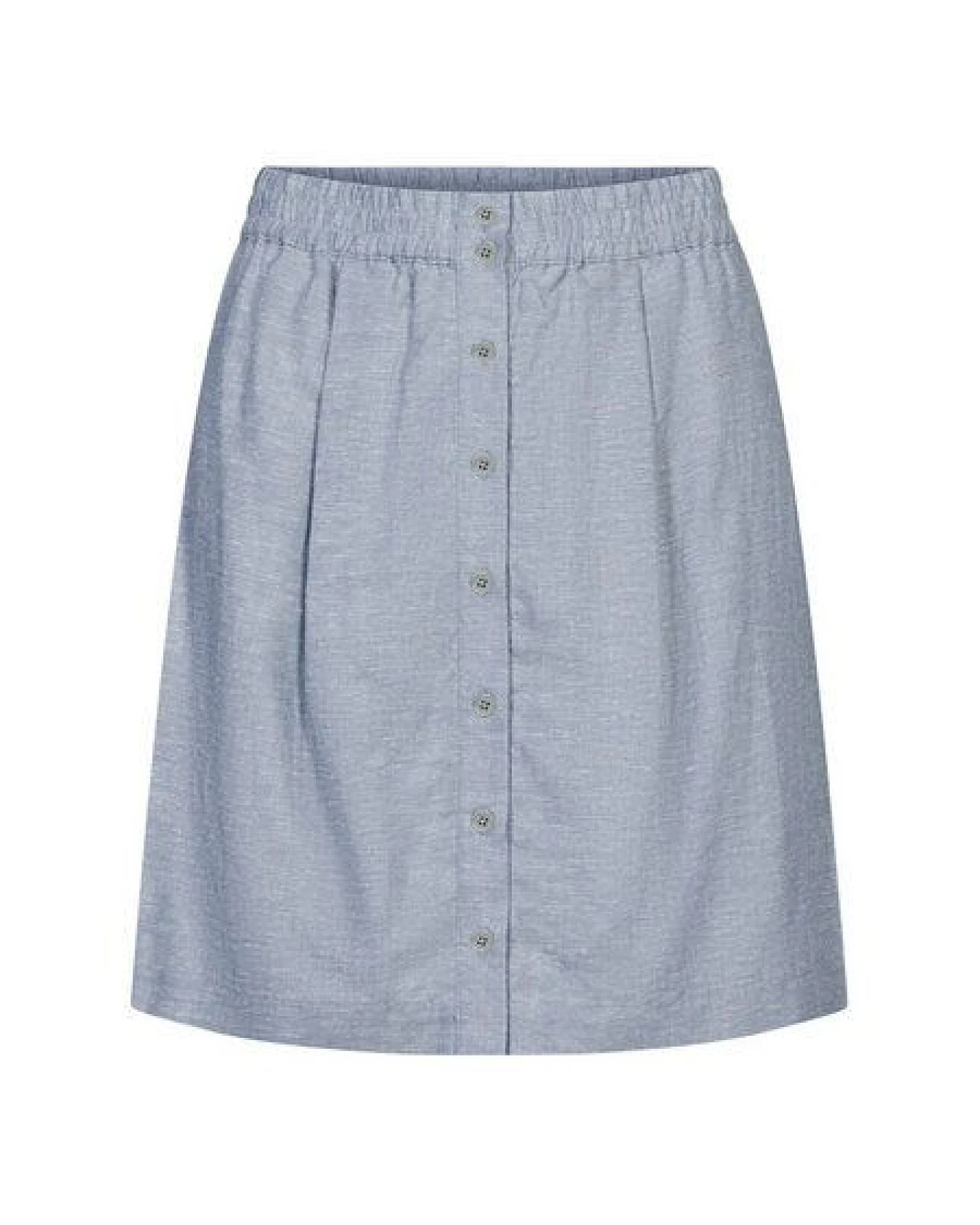 bleed Hanno Buttoned Hanf Lyocell (TENCEL) Rock Blau – Ansicht 2
