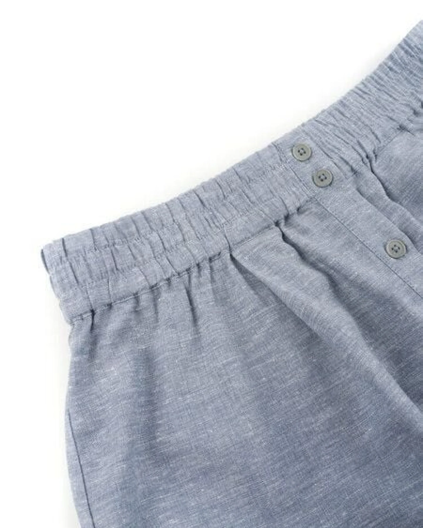 bleed Hanno Buttoned Hanf Lyocell (TENCEL) Rock Blau – Ansicht 3