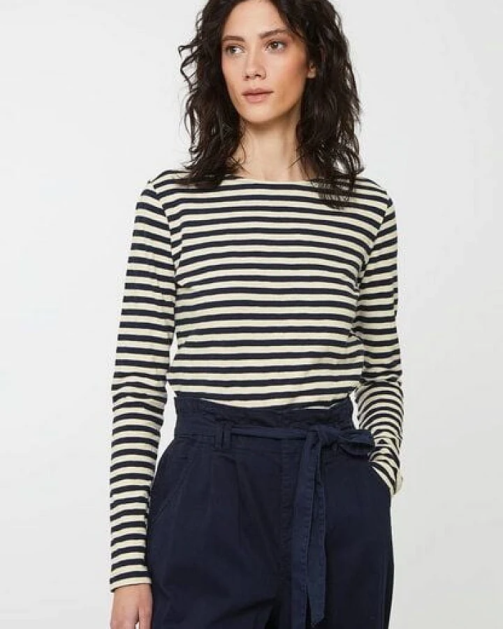 recolution Damen Langarmshirt IRIS STRIPES