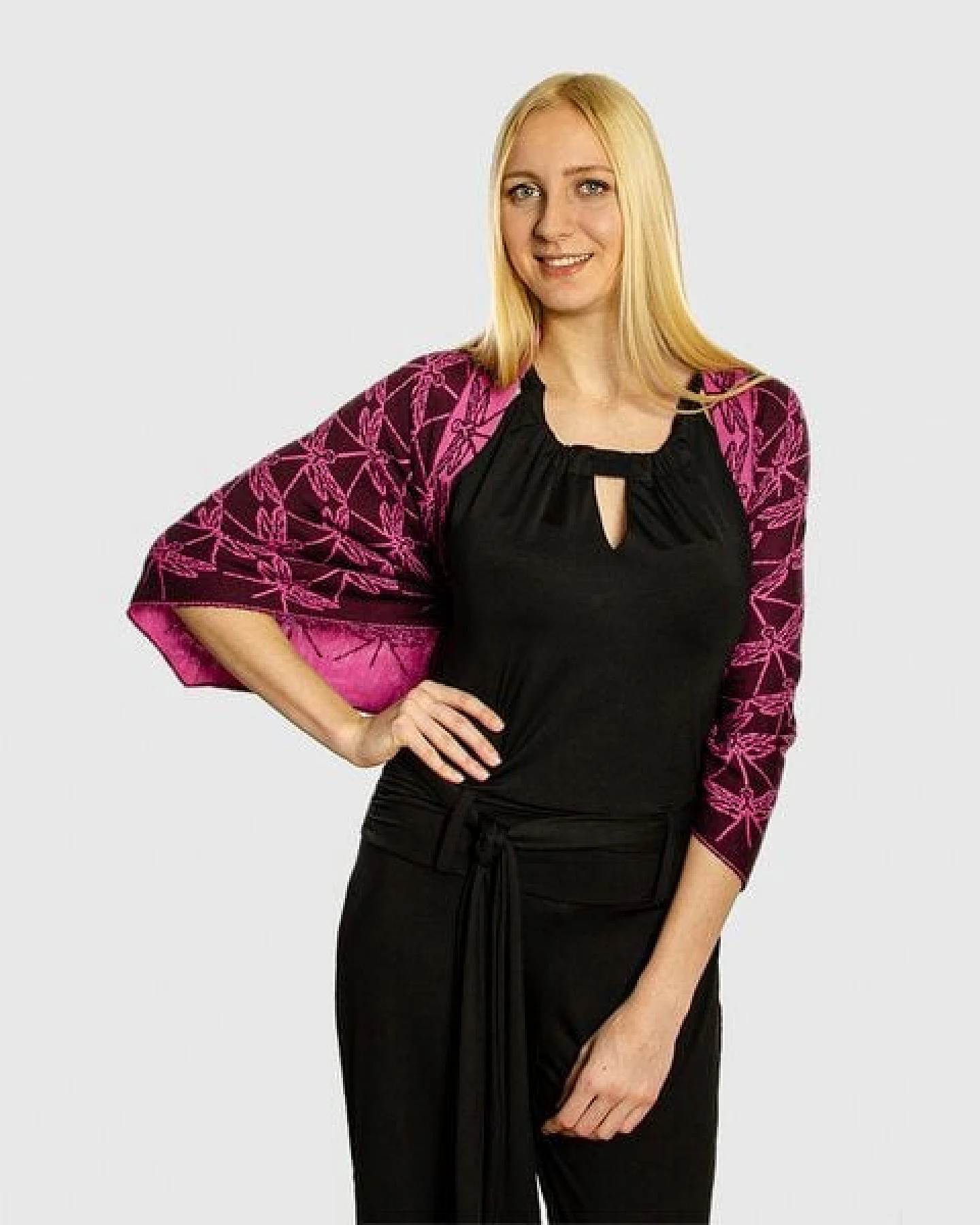 LANARTO slow fashion Schultertuch Libelle aus mulesingfreier Merinowolle made in germany – Ansicht 3