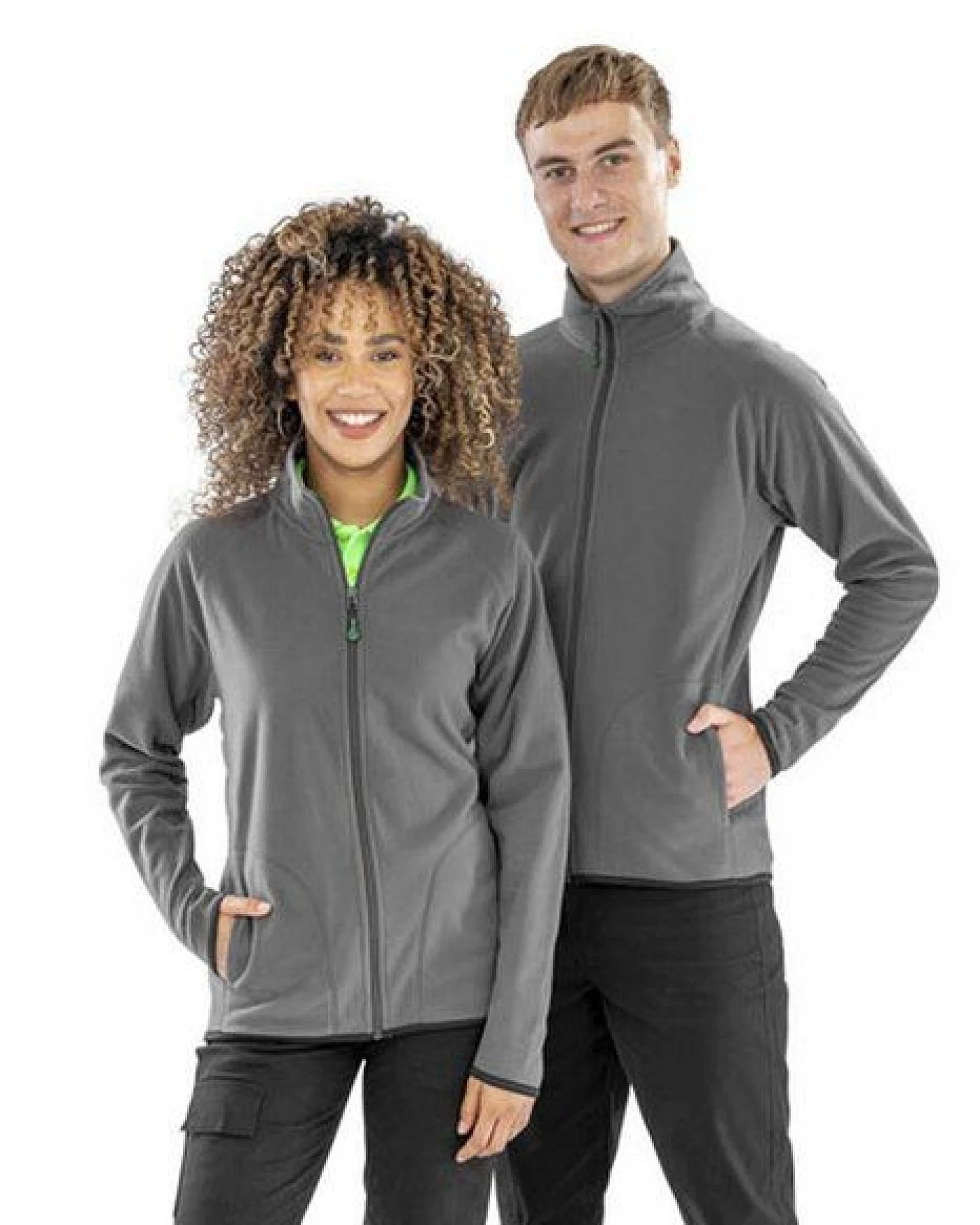 Result Genuine Recycled Recycelte Unisex leichte Fleecejacke Übergangsjacke Berufsbekleidung 5 Farben bis Gr. 4XL – Ansicht 2