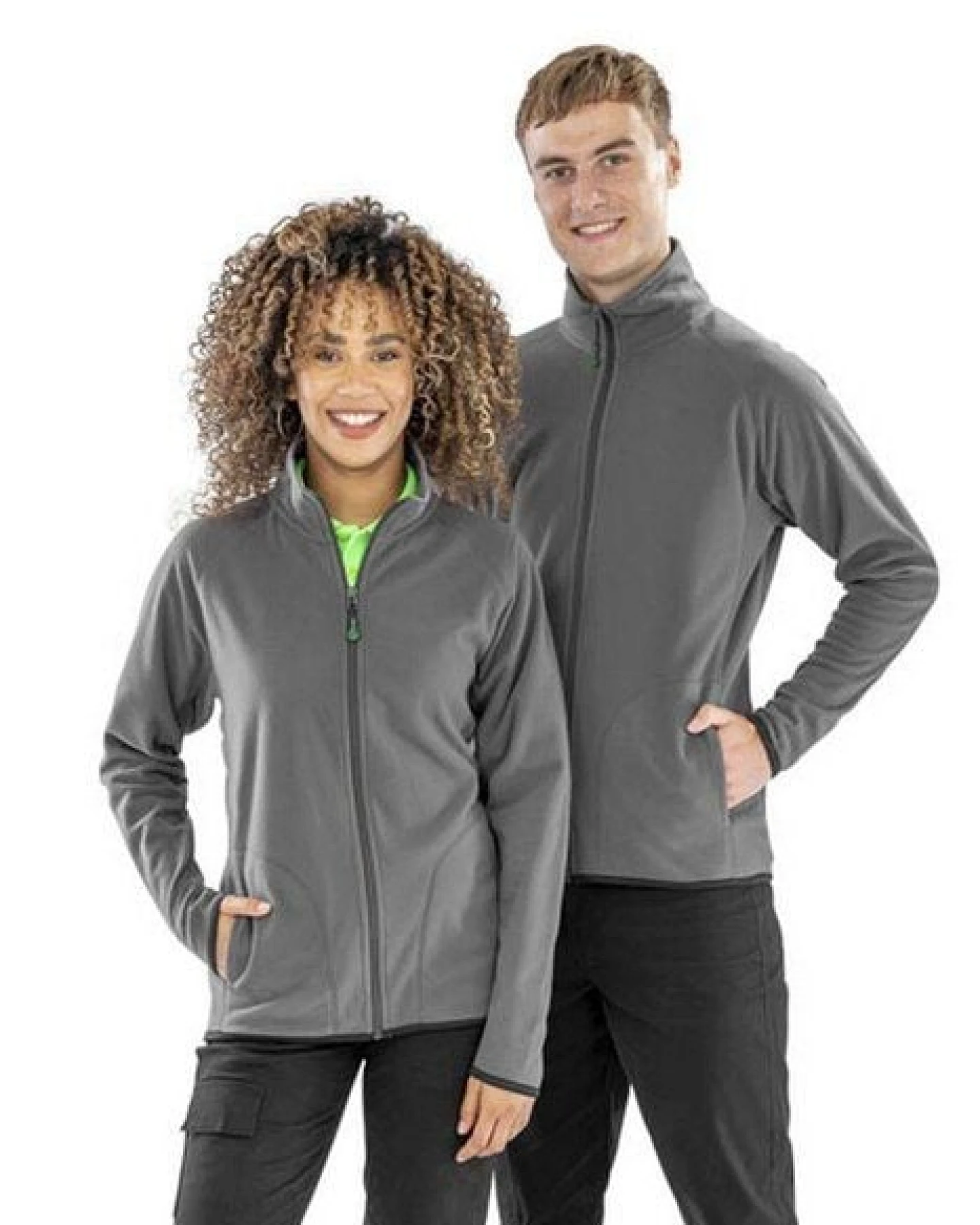 Result Genuine Recycled Recycelte Unisex leichte Fleecejacke Übergangsjacke Berufsbekleidung 5 Farben bis Gr. 4XL – Ansicht 2