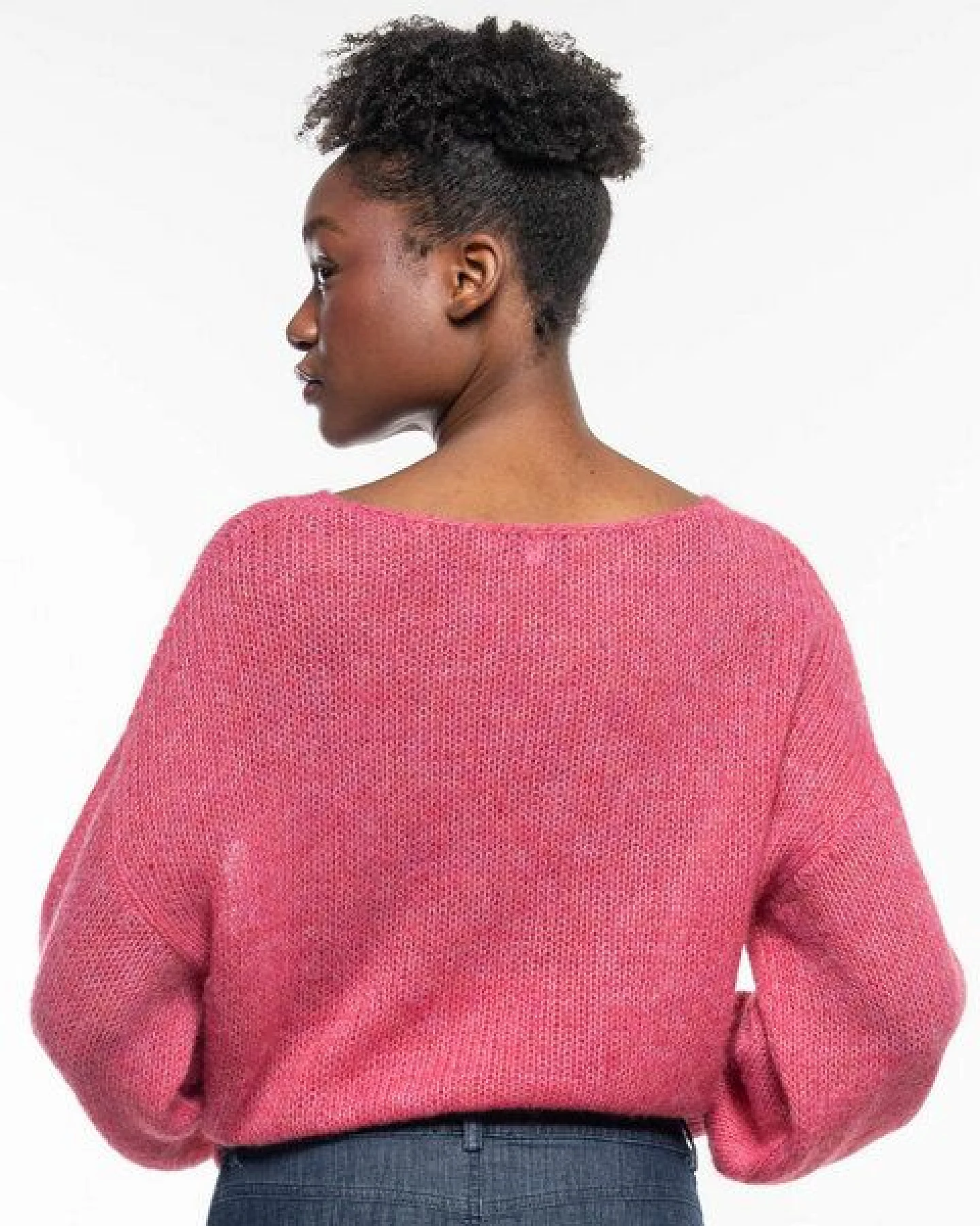 Alma & Lovis Leichter Pullover im Loose-Fit aus zartem Alpakastrick – Ansicht 2