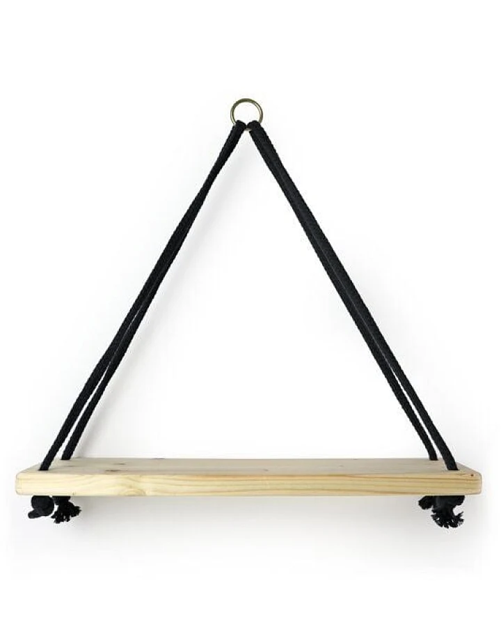 GARY MASH Wandregal Triangle mit Baumwollkordel