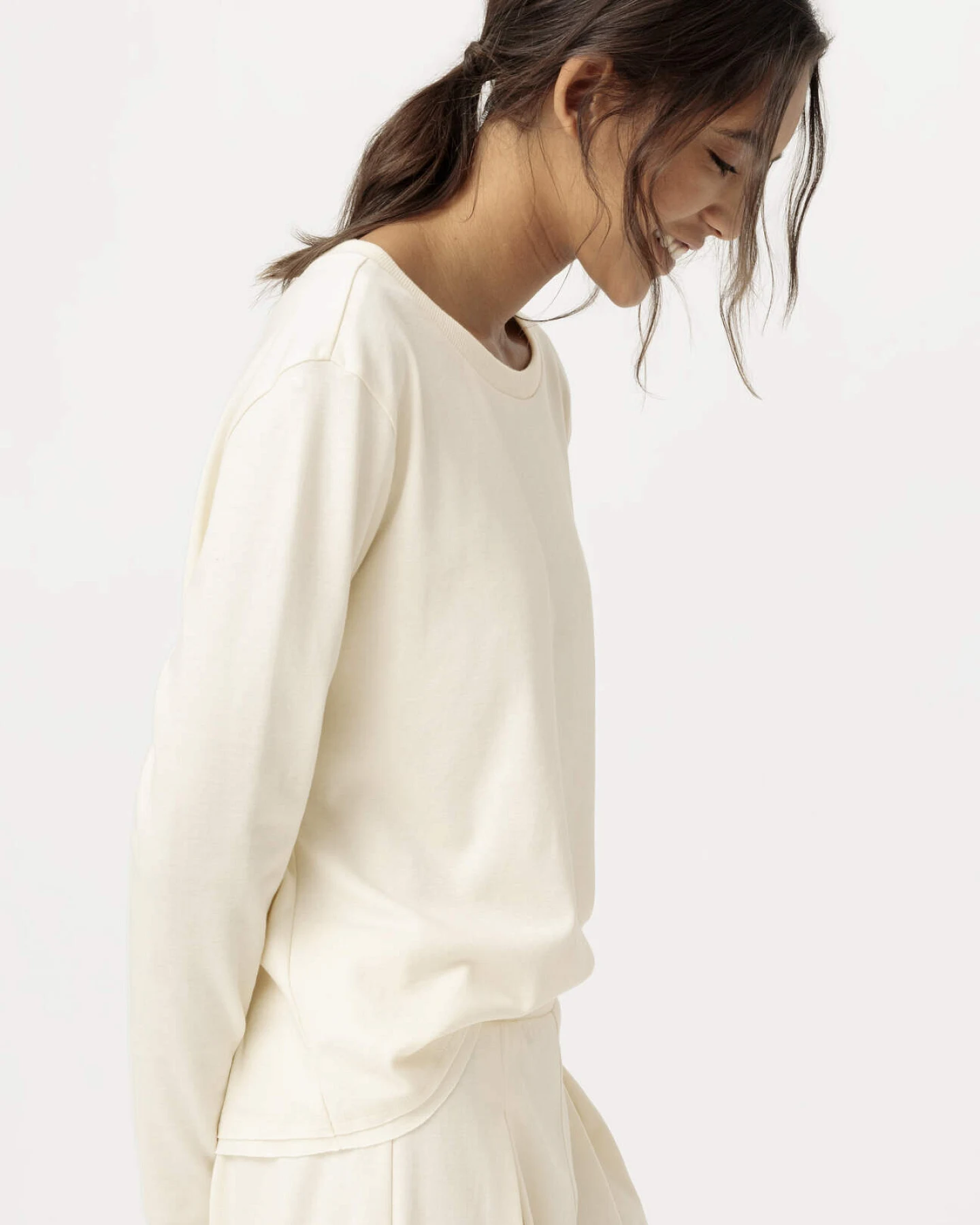 hessnatur Damen Pyjama PURE COTTON aus Bio-Baumwolle - natur - Größe 34 – Ansicht 2