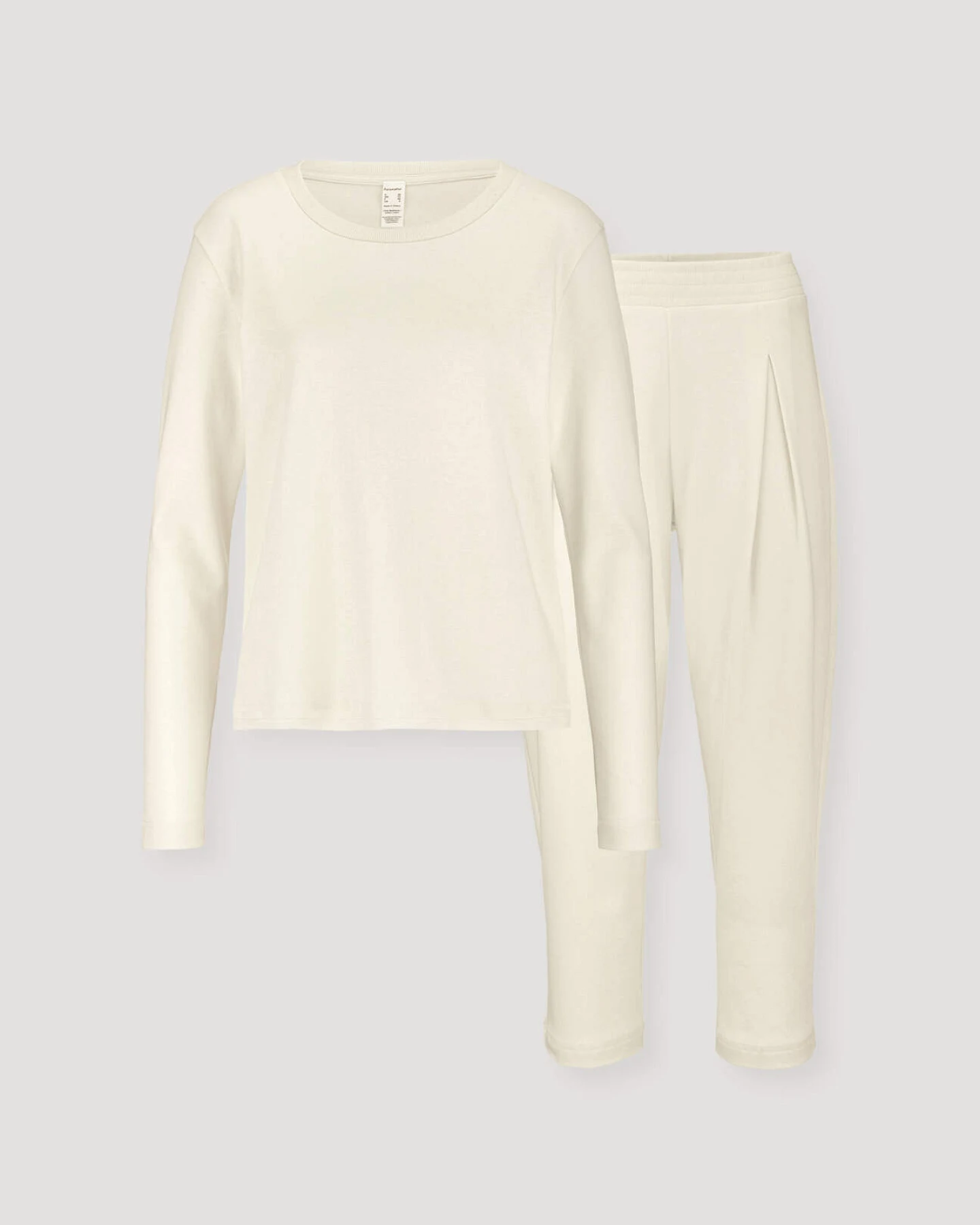 hessnatur Damen Pyjama PURE COTTON aus Bio-Baumwolle - natur - Größe 34 – Ansicht 3