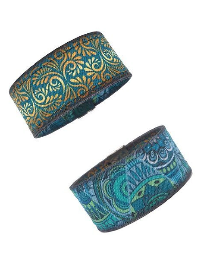 Dreieck (türkis) / Ornament (petrol)