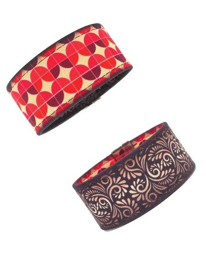 Retro (rot) / Ornament (schwarz)