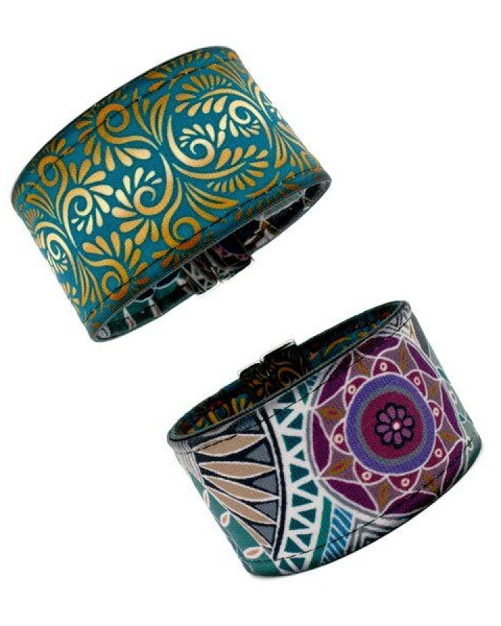 Ornament (petrol) / Mandala (beige)