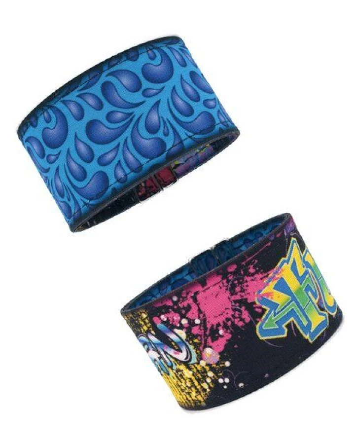 Paisley gr (blau) / Graffiti (bunt)