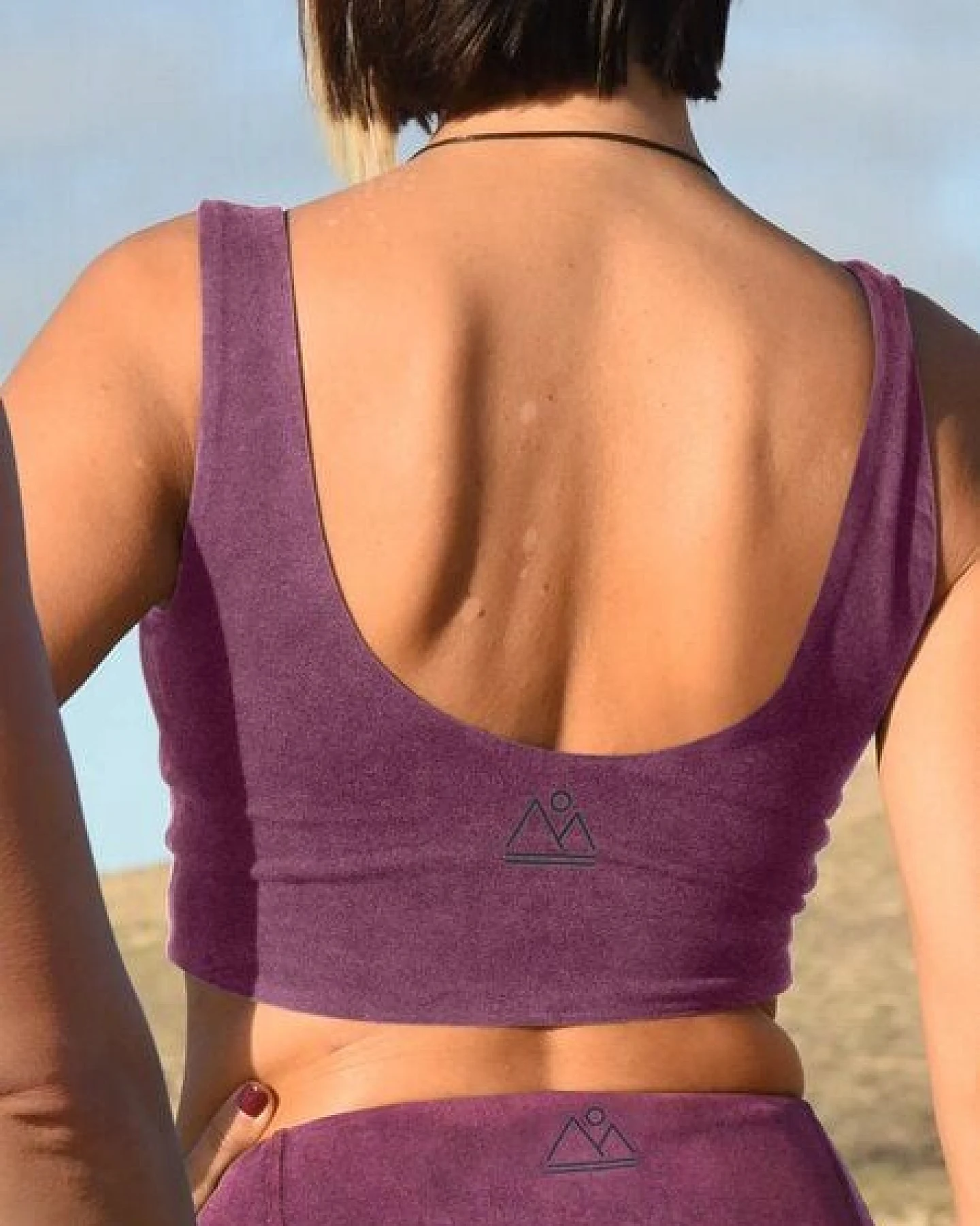 nice to meet me Reversible Crop Tank . Biobaumwolle – Ansicht 2