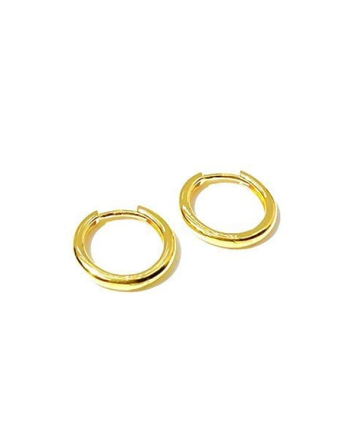 MOANINA Ohrringe Hoops Isabella - 925 Silber/18k Gold Vermeil