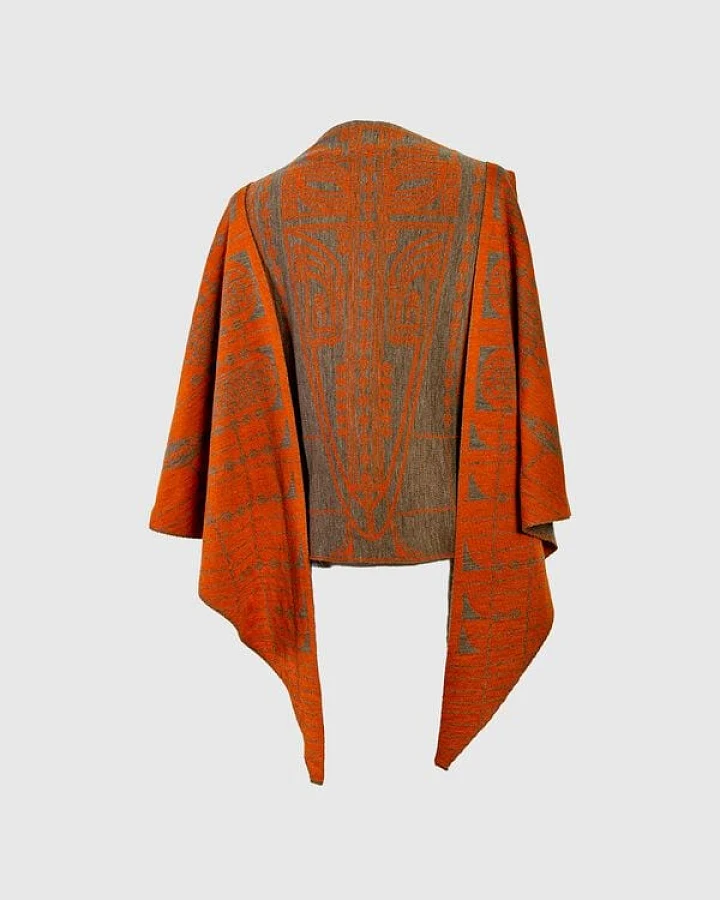 LANARTO slow fashion Schultertuch Pueblo aus mulesingfreier Merinowolle made in germany