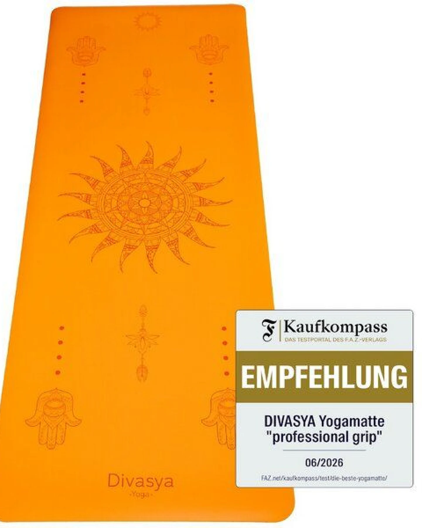 Divasya Yogamatte Naturkautschuk – Ansicht 3