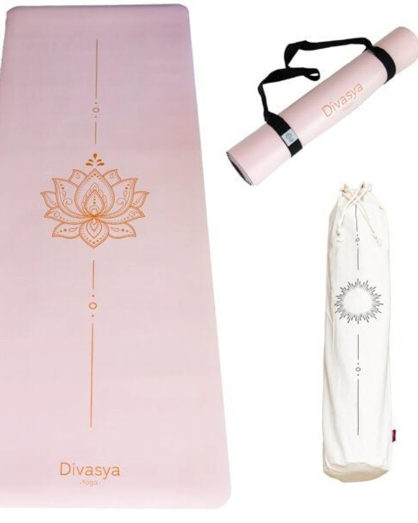 Divasya Yogamatte Naturkautschuk – Ansicht 4